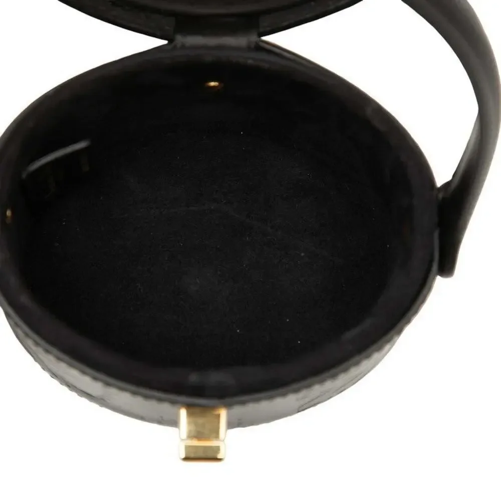 Dior CD Logo Vanity Bag Mini Black Leather